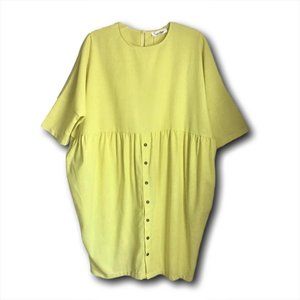 Couer De Vague Yellow Casual Dress